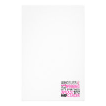 Whoever Said Breast Cancer Customised Stationery
