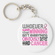 Whoever Said Breast Cancer Keychain