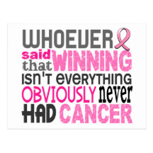 Whoever Said Breast Cancer Post Card