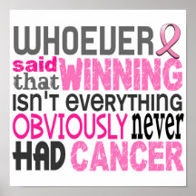 Whoever Said Breast Cancer Print