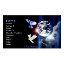 Whole World in His Hand Business Card Photo Art