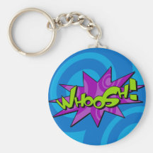 Whoosh Comic Book Keychain