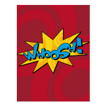 Whoosh Comic Book Postcard