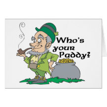 Who's Your Paddy? Card