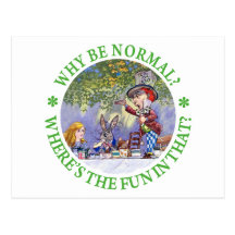 WHY BE NORMAL? POST CARDS