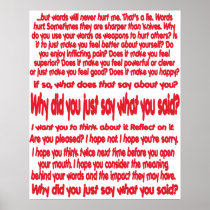 Why Did You Just Say What You Said? Poster posters
