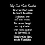 Why God made families wall print posters
