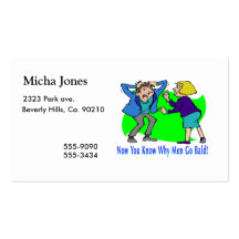 Why Men Go Bald Business Cards