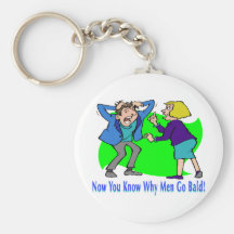 Why Men Go Bald Key Chain