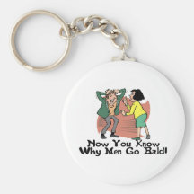 Why Men Go Bald Key Chains