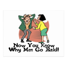 Why Men Go Bald Postcards