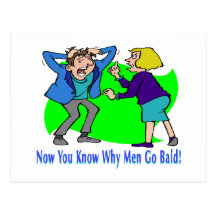 Why Men Go Bald Postcards