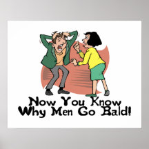 Why Men Go Bald Print