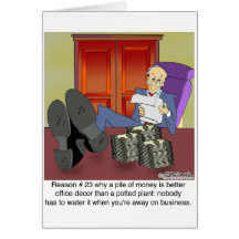 Why Money Is Better Than a Potted Plant Greeting Card