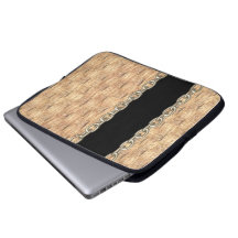 Wicker Chain pattern by Valxart.com Laptop Computer Sleeve