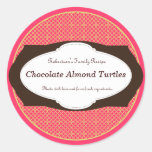 Wicker Label Jar Favour Sticker