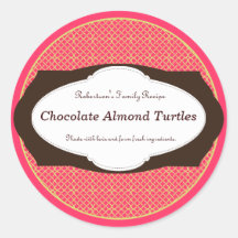 Wicker Label Jar Favour Sticker