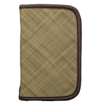 Wicker Look Rickshaw Folio Organizers