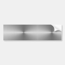 wide circular steel bumper sticker