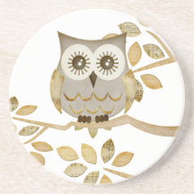 Wide Eyes Owl in Tree Coaster