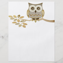 Wide Eyes Owl in Tree Flyer