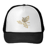 Wide Eyes Owl in Tree Mesh Hats