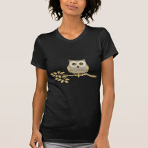 Wide Eyes Owl in Tree T-shirt