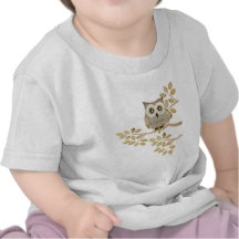 Wide Eyes Owl in Tree T Shirt