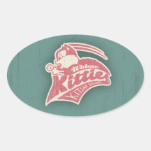 Widow Kitties Team Logo Oval Sticker