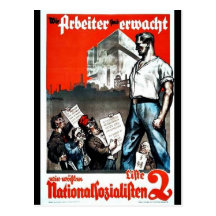 Wie Arbeiter Find Erwacht Post Card