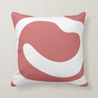 wiggly modern pillow