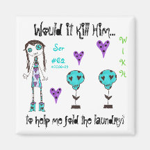 WIKH Ser#62 Around the House! Refrigerator Magnets