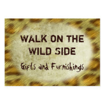 Wild Animal Prints Business Card Template