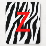 Wild Black & White Zebra Mouse Mats