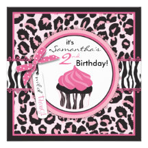 Wild Cupcake WP Invitation Square