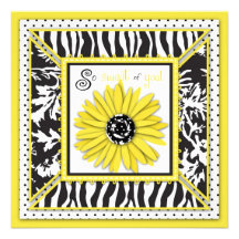 Wild Garden TY Square Custom Invites