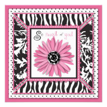 Wild Garden TY Square Personalized Invites