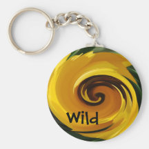 Wild in Yellow Keychains