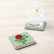 Wild Irish Rose Beverage Coasters