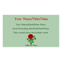 Wild Irish Rose Business Card
