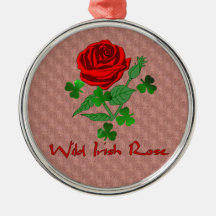 Wild Irish Rose Christmas Tree Ornament