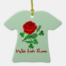 Wild Irish Rose Christmas Tree Ornaments