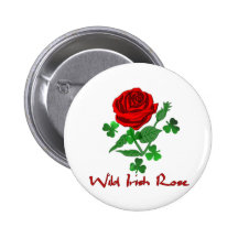 Wild Irish Rose Pinback Buttons