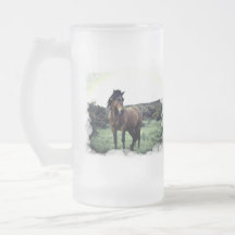 Wild Mustang Frosted Mug