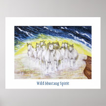Wild Mustang Spirit Posters