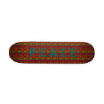 Wild Peace Signs ~ Skateboard Retro