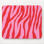 Wild Pink & Red Zebra Mouse Pad