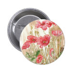 'Wild Poppies' Button