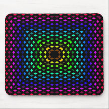 Wild Rainbow Abstract Mousepad