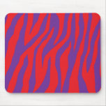 Wild Red & Purple Zebra Mouse Pads